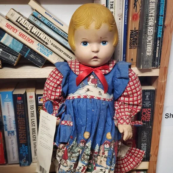 Daisy Kingdom | Toys | 991 Vintage Daisy Kingdom 18 Pansy Doll Blond Hair  Blue Eyes Christmas Dress | Poshmark